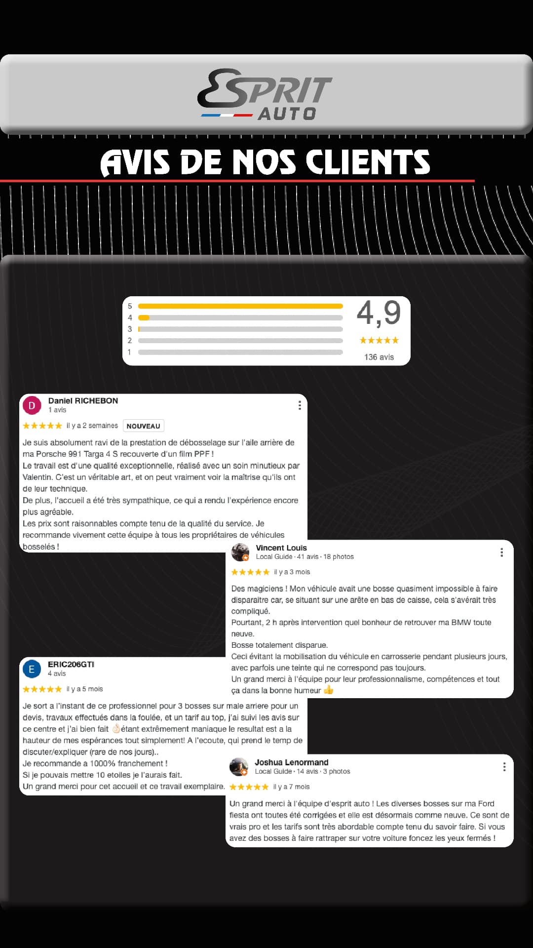 Fiche Instagram Esprit Auto — Avis de nos clients