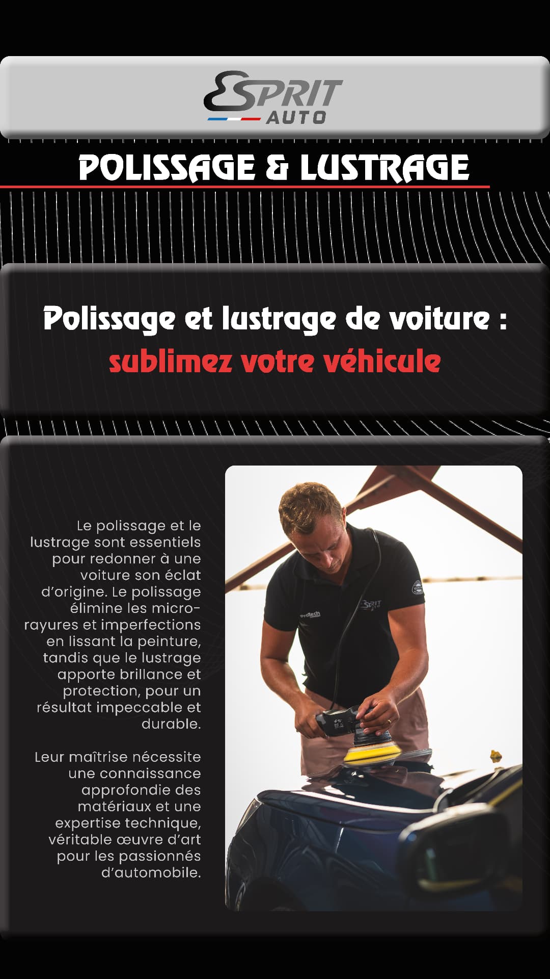 Fiche Esprit Auto — Polissage et lustrage